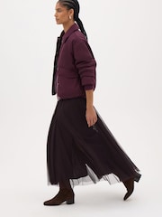 Hush Red Blythe Padded Collared Bomber Jacket - Image 2 of 5
