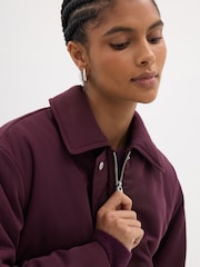 Hush Red Blythe Padded Collared Bomber Jacket - Image 4 of 5