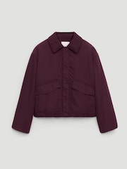 Hush Red Blythe Padded Collared Bomber Jacket - Image 5 of 5