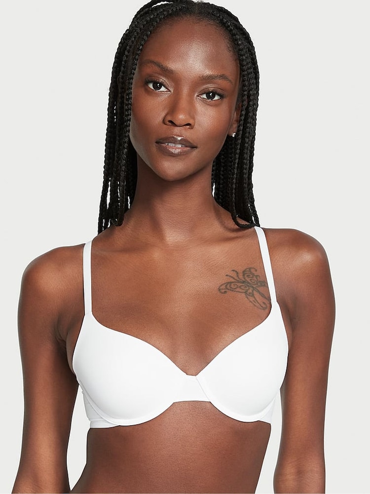 Victoria's Secret White Demi Lightly Lined Bra - Image 1 of 4 Victoria's Secret White Demi Lightly Lined Bra - Image 1 of 4