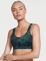 Victoria's Secret Tie Dye Midnight Jade Blue Smooth Front Fastening Wired High Impact Sports Bra - Image 1 of 3