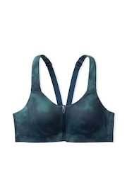 Victoria's Secret Tie Dye Midnight Jade Blue Smooth Front Fastening Wired High Impact Sports Bra - Image 3 of 3