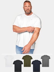 BadRhino Big & Tall Black 5 Pack T-Shirt - Image 1 of 2