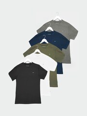 BadRhino Big & Tall Black 5 Pack T-Shirt - Image 2 of 2