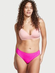 Victoria's Secret Bali Orchid Pink Seamless Textured Bikini Knickers - Image 1 of 4