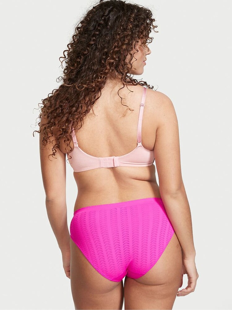 Victoria's Secret Bali Orchid Pink Seamless Textured Bikini Knickers - Image 2 of 4