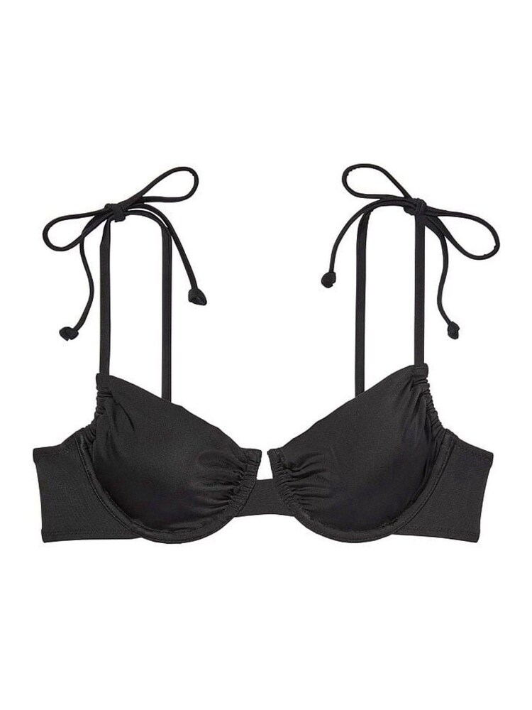 Victoria's Secret Black Shine Wired Bikini Top - Image 4 of 4