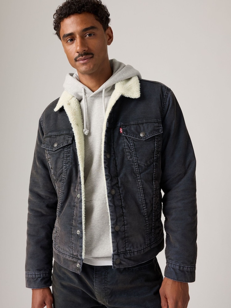 bleu foncé - ® Levi's Veste de camionneur en sherpa Type III - Image 1 sur 6