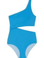 Victoria's Secret Capri Blue One Shoulder Swimsuit - Image 3 of 4