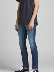 JACK & JONES Blue Denim Glen Slim Tapered Jeans - Image 1 of 5