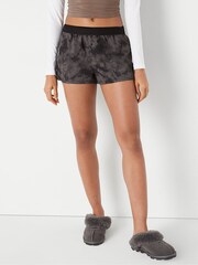 Victoria's Secret PINK Dark Charcoal Grey Flannel Pyjama Short - Image 1 of 2