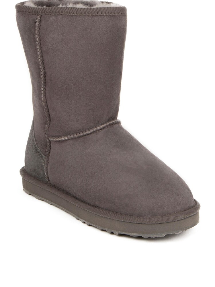Just Sheepskin Grey Ladies Short Classic Sheepskin Boots - Image 2 of 5