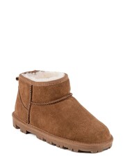 Just Sheepskin Brown Mini Grace Sheepskin Boot - Ladies - Image 3 of 5