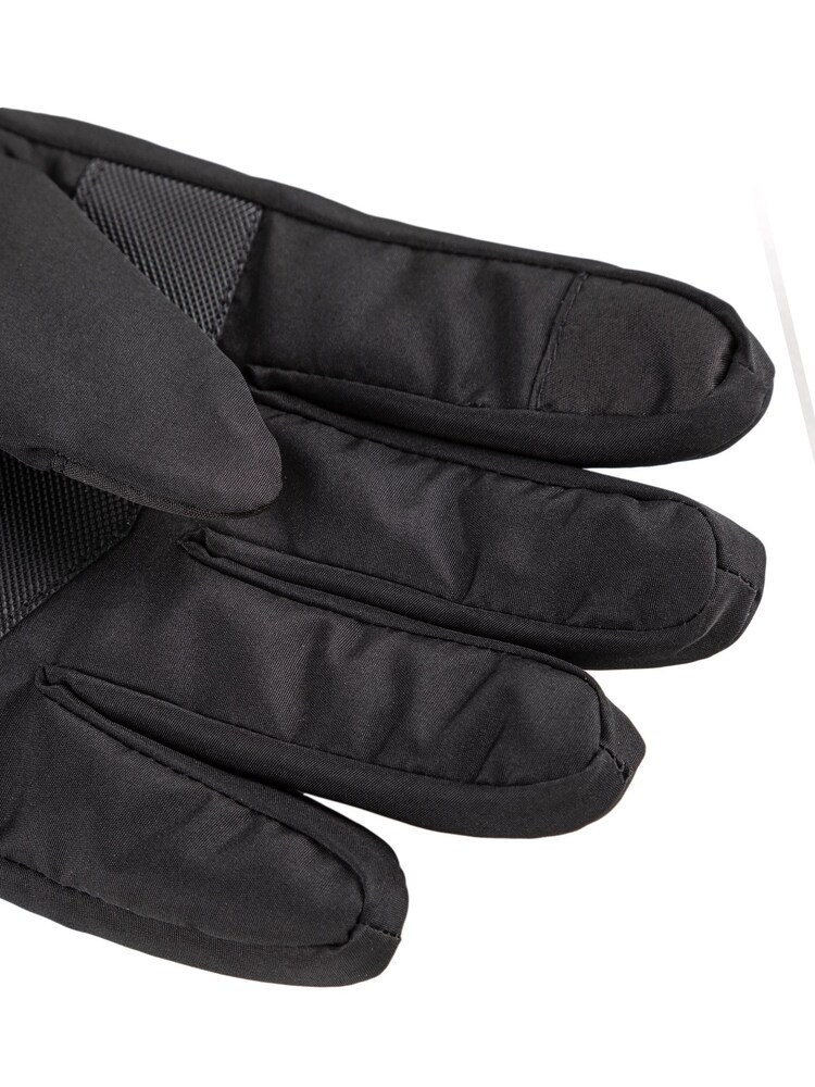 Totes Black Isotoner Mens Water Repellent Padded Glove with Ribbed Cuff - Image 2 of 4 Totes Black Isotoner Mens Water Repellent Padded Glove with Ribbed Cuff - Image 2 of 4