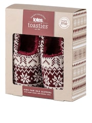 Totes Mini Me Family Collection Geschlossene Hausschuhe mit Norwegermuster - Bild 3 von 5