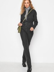 Long Tall Sally Black Denim Jumpsuit - Image 2 of 3