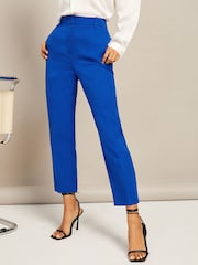 Friends Like These Blue Tailored Ankle Grazer Trousers - Image 1 of 4