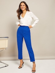 Friends Like These Blue Tailored Ankle Grazer Trousers - Image 2 of 4