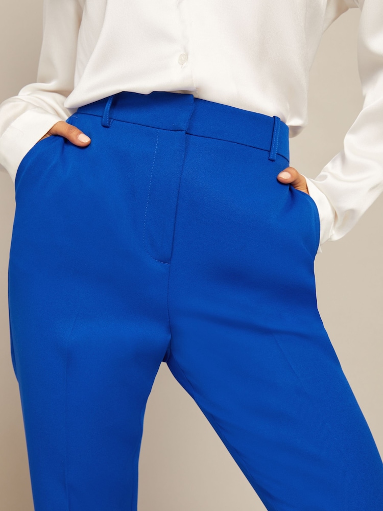 Friends Like These Blue Tailored Ankle Grazer Trousers - Image 4 of 4 Friends Like These Blue Tailored Ankle Grazer Trousers - Image 4 of 4