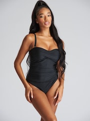 South Beach Black Tummy Control Swimsuit - Image 4 of 5