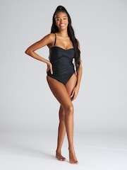 South Beach Black Tummy Control Swimsuit - Image 5 of 5