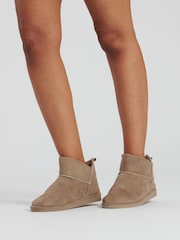 Loungeable Brown Mini Boot Slippers - Image 1 of 5