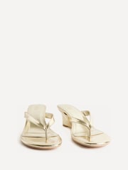 Linzi Gold Santorini Toe Post Platform Wedge Sandals - Image 3 of 5