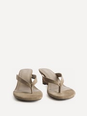 Linzi Natural Santorini Toe Post Platform Wedge Sandals - Image 2 of 4