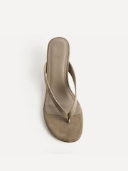 Linzi Natural Santorini Toe Post Platform Wedge Sandals - Image 3 of 4