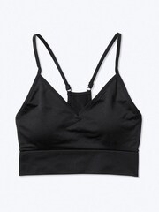 Victoria's Secret PINK Black Everyday Seamless LightlyLined Sports Bra - Image 3 of 3