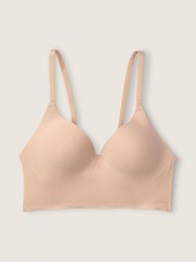 Victoria's Secret PINK Beige Nude Smooth Non Wired Push Up Bralette - Image 1 of 1