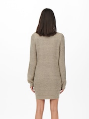 JDY Natural Knitted Dress - Image 3 of 7