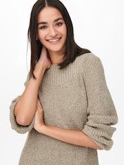 JDY Natural Knitted Dress - Image 4 of 7