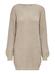 JDY Natural Knitted Dress - Image 7 of 7