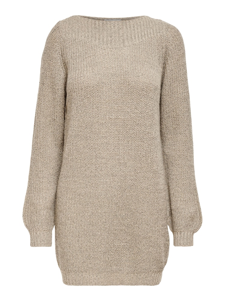 JDY Natural Knitted Dress - Image 7 of 7