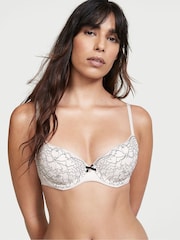 Victoria's Secret Coconut White Corded XDYE Lace Lightly Lined Demi Bra - Image 1 of 4