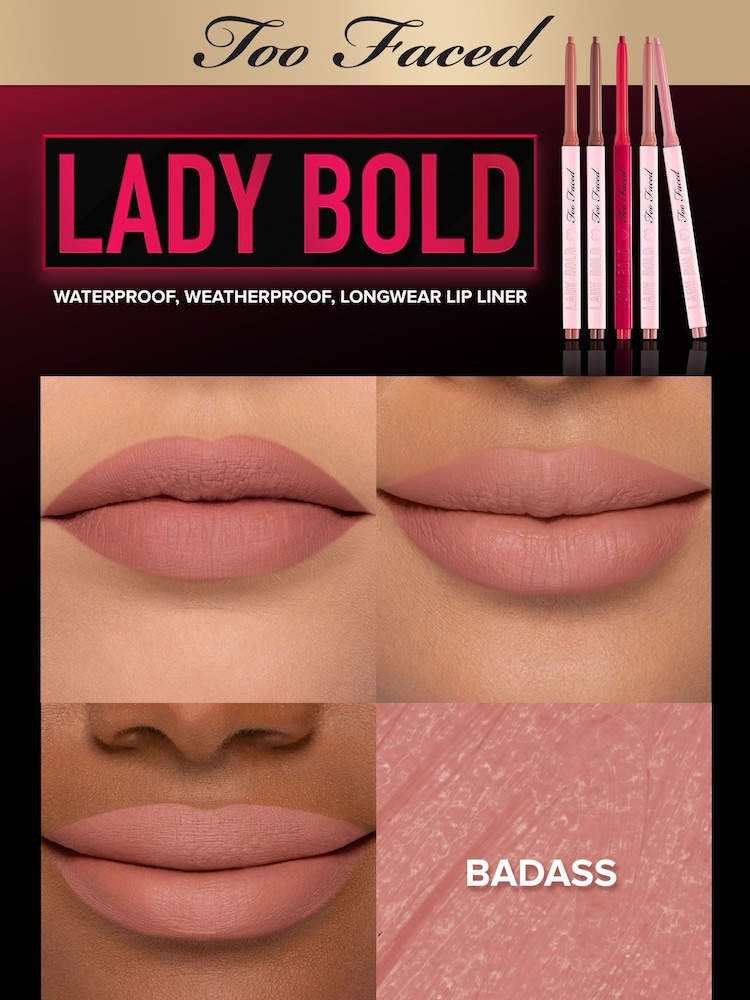 Too Faced Lady Bold Demi-Matte Long-Wear Lip Liner - Image 2 of 5