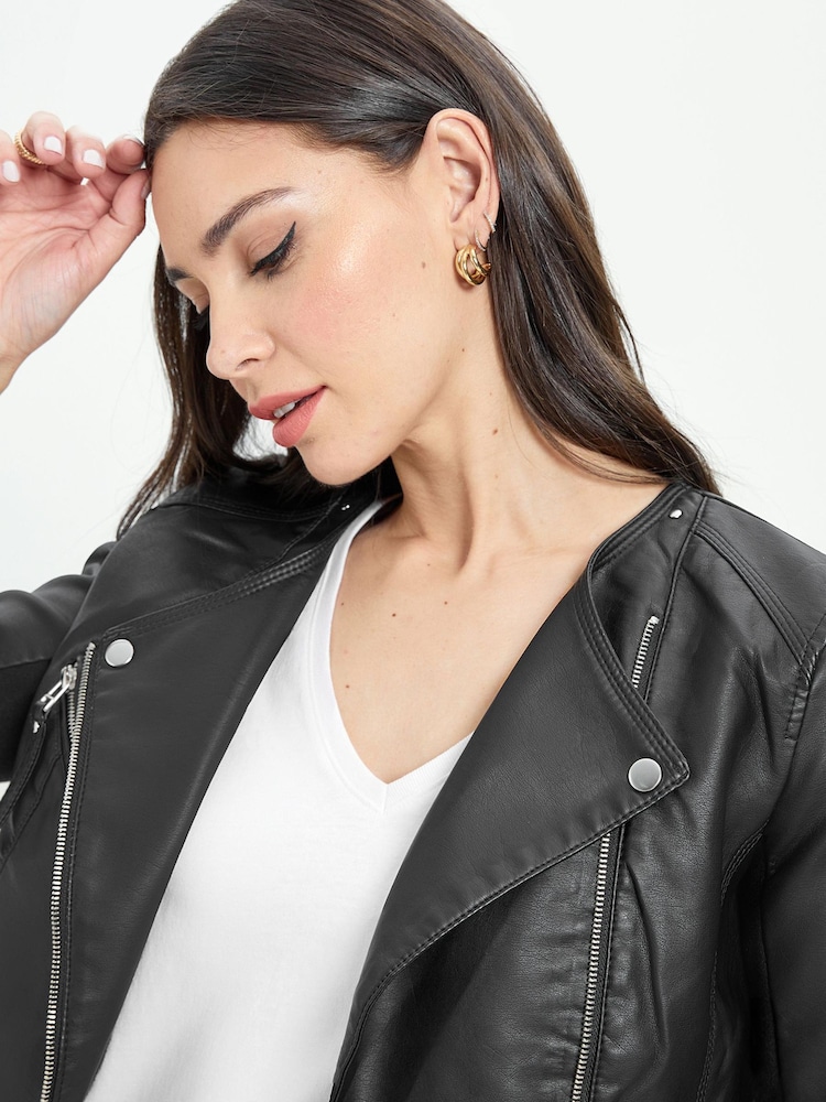 Perfecto Vero Moda en similicuir sans col - Image 3 of 5