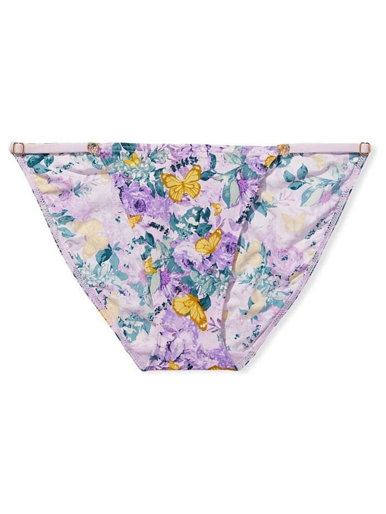 Victoria's Secret Purple Garden Butterflies Print Adjustable String Bikini Knickers - Image 1 of 1 Victoria's Secret Purple Garden Butterflies Print Adjustable String Bikini Knickers - Image 1 of 1