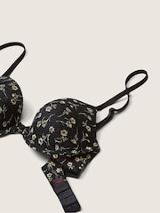 Victoria's Secret PINK Pure Black Floral Lace Lightly Lined T-Shirt Bra - Image 5 of 5