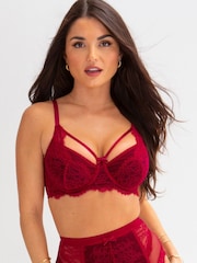 Rot - Pour Moi Dark Romance Wattierter BH - Bild 1 von 4