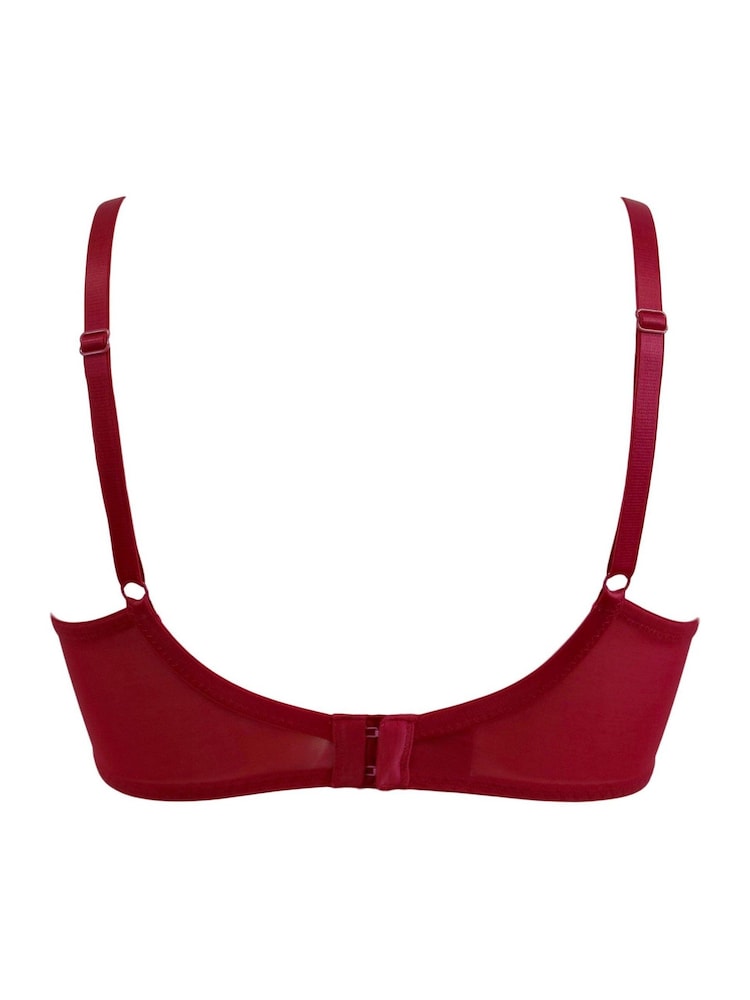 Rot - Pour Moi Dark Romance Wattierter BH - Bild 4 von 4