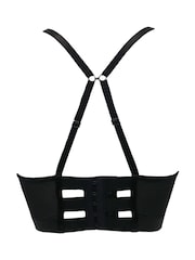 Pour Moi Black Longline Obsessed Double Strap Underwired Bra - Image 5 of 5