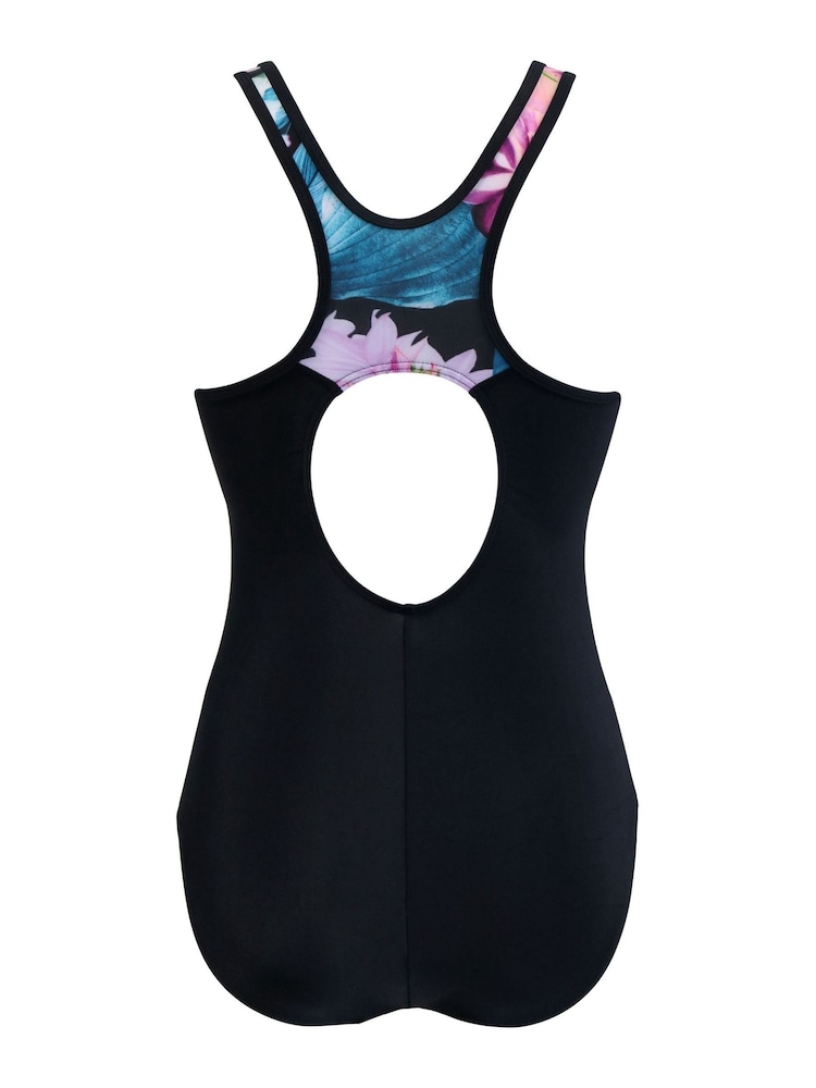 Schwarz/Blumenmuster - Pour Moi Energy Chlor-resistenter Badeanzug - Bild 5 von 5 Schwarz/Blumenmuster - Pour Moi Energy Chlor-resistenter Badeanzug - Bild 5 von 5