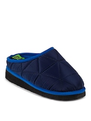 Totes Navy Boys Premium Quilted Mule Slippers Mini Me - Image 3 of 5