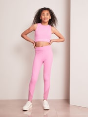 Lipsy Rose Pink High Waist Active Legging - Image 2 of 4