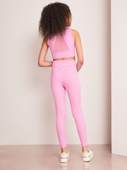 Lipsy Rose Pink High Waist Active Legging - Image 3 of 4