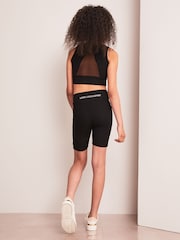 Lipsy Black Long Length High Waist Active Cycling Short - Image 3 of 4