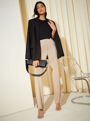 Friends Like These Camel Petite Sculpt & Stretch Kickflare Trousers - Image 3 of 4