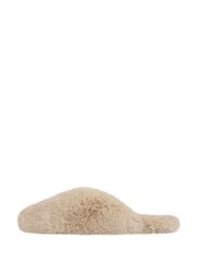 Loungeable Neutral Square Toe Slim Mule Slippers - Image 2 of 5